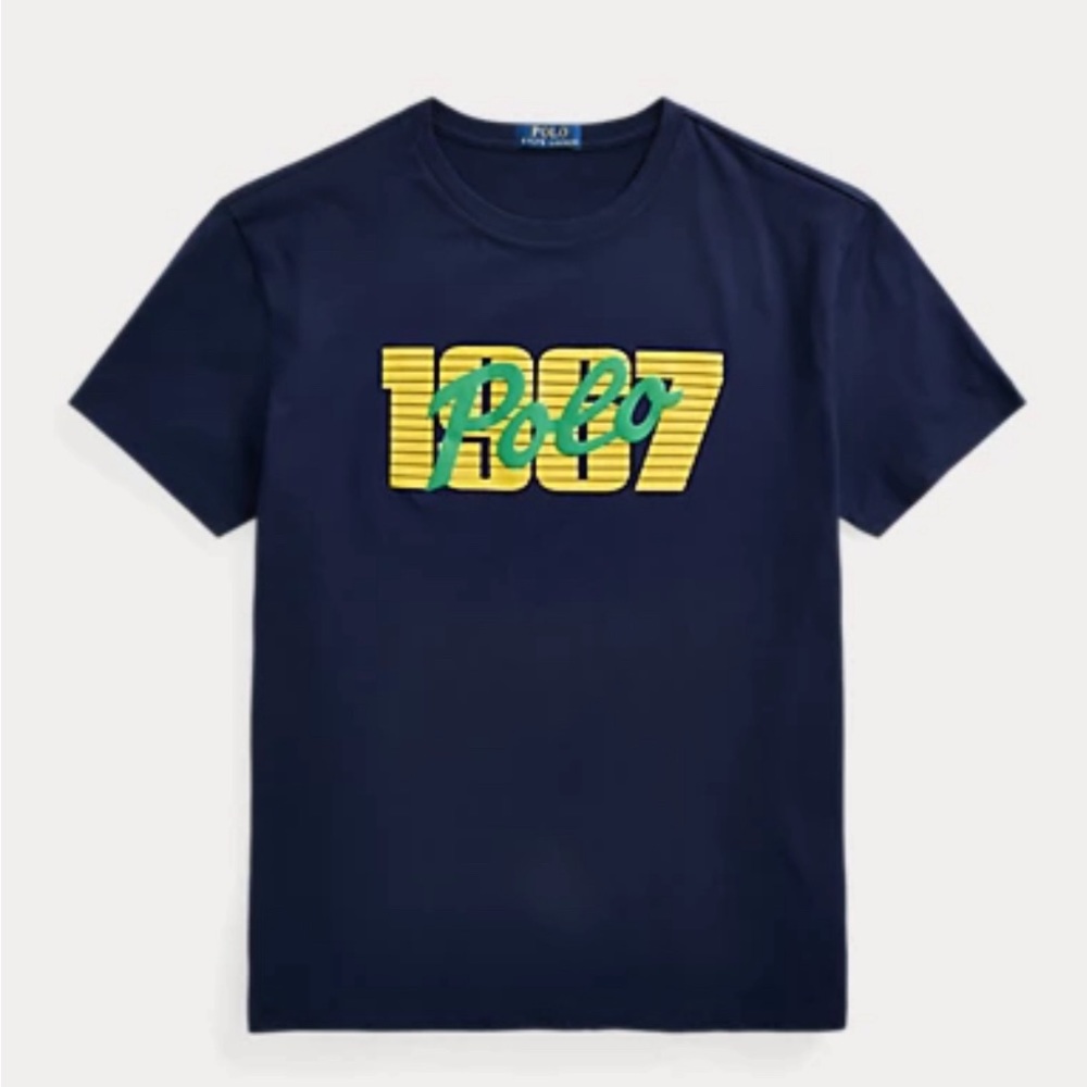 NWT Polo Ralph Lauren Men’s Classic Fit Logo Jersey T-Shirt. Cruise Navy, 2XL